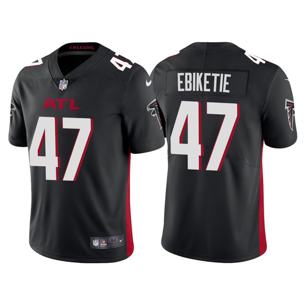 Men's Atlanta Falcons #47 Arnold Ebiketie Black Vapor Untouchable Limited Stitched Jersey